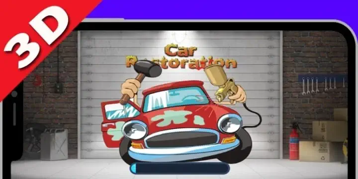 تحميل لعبة Car Restoration 3D للاندرويد APK اخر اصدار بحجم صغير