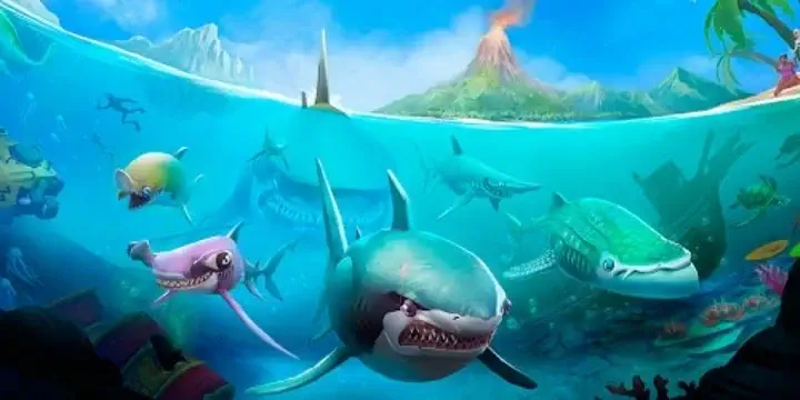 تحميل لعبة Hungry Shark World للاندرويد APK اخر اصدار